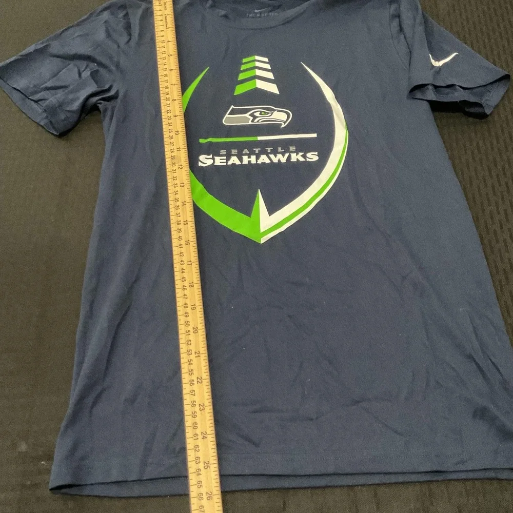 Seattle Seahawks Shirt Mens Small‎ Blue NFL Football Nike Dri Fit Tee T-Shirt